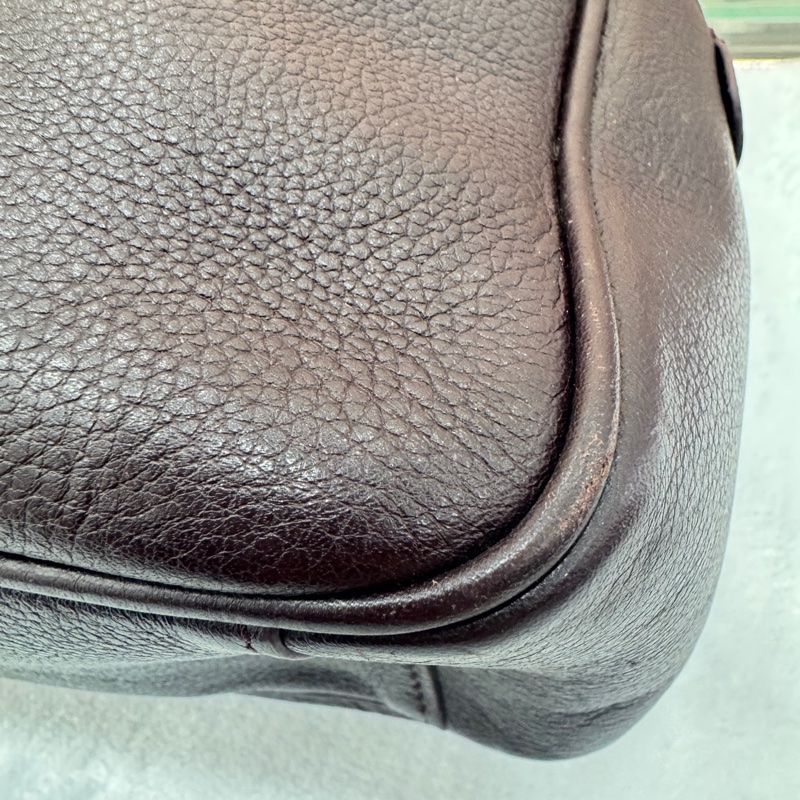 PRADA普拉達全皮手提公文包電腦包 尺寸36x9x28 無附件-12