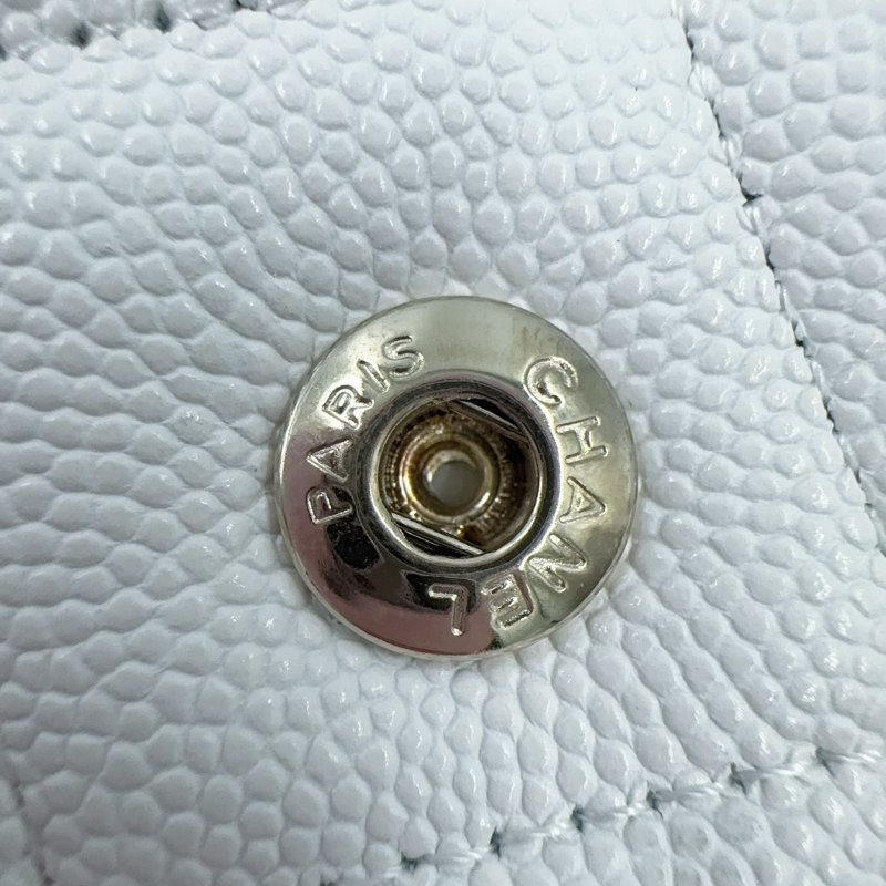 CHANEL白雪公主荔枝皮淡金釦JUMBO(晶片款)-20