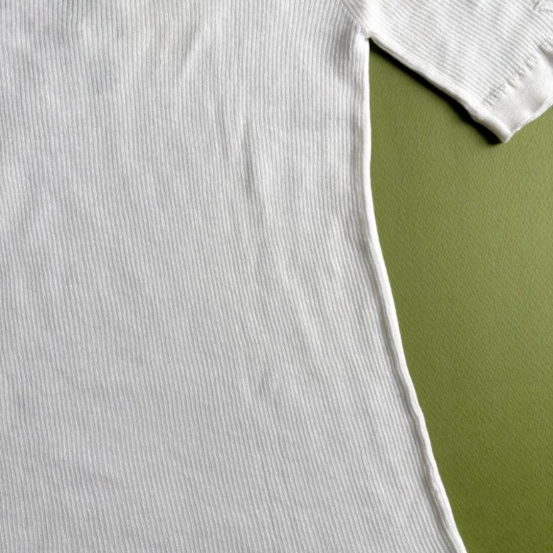 M號::Chloe:: Floral Guipure Lace V-Neck Fitted Top 白色蕾絲V領邊 合身上衣-15