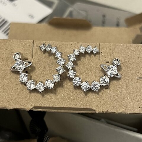 Vivienne Westwood Lydia 水鑽耳環