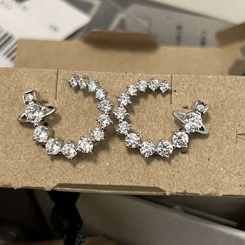 Vivienne Westwood Lydia 水鑽耳環-0