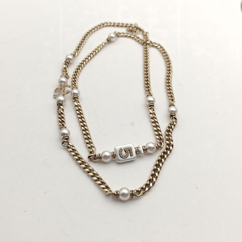 CHANEL 合金22S香水瓶長項鏈