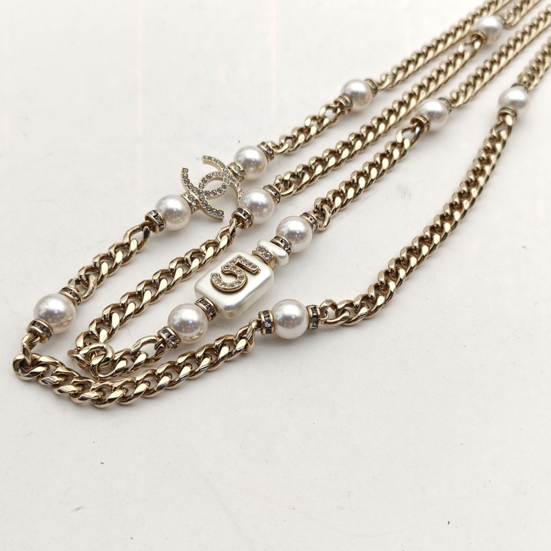 CHANEL 合金22S香水瓶長項鏈-1