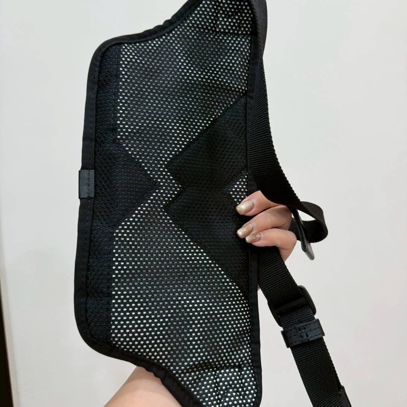 kenzo 黑色 尼龍 腰包 胸包 胸口包 斜背包-6