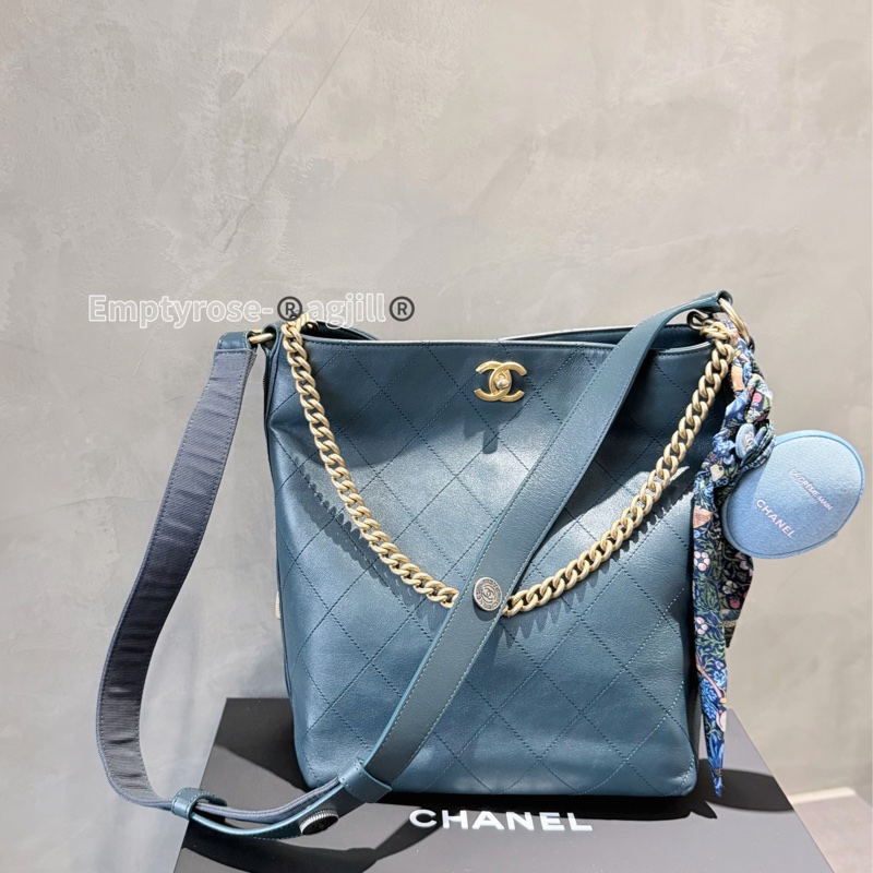 CHANEL hobo 嬉皮徽章包🪅水桶包-0