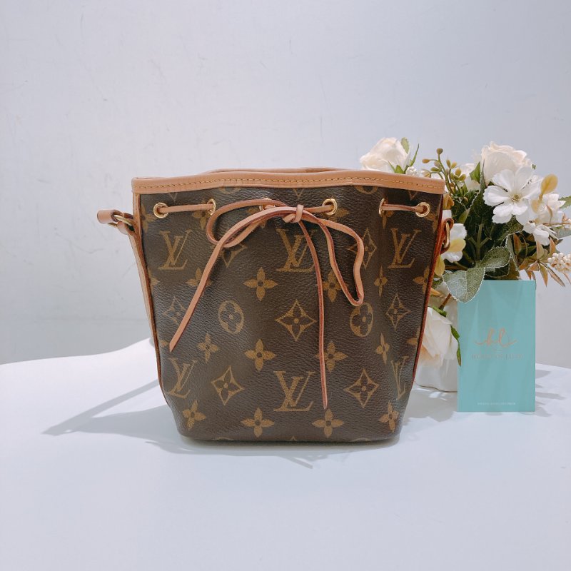 TW4784  Louis Vuitton路易威登 燒賣包 M41346 Nano Noe Bag Monogram Canvas-0