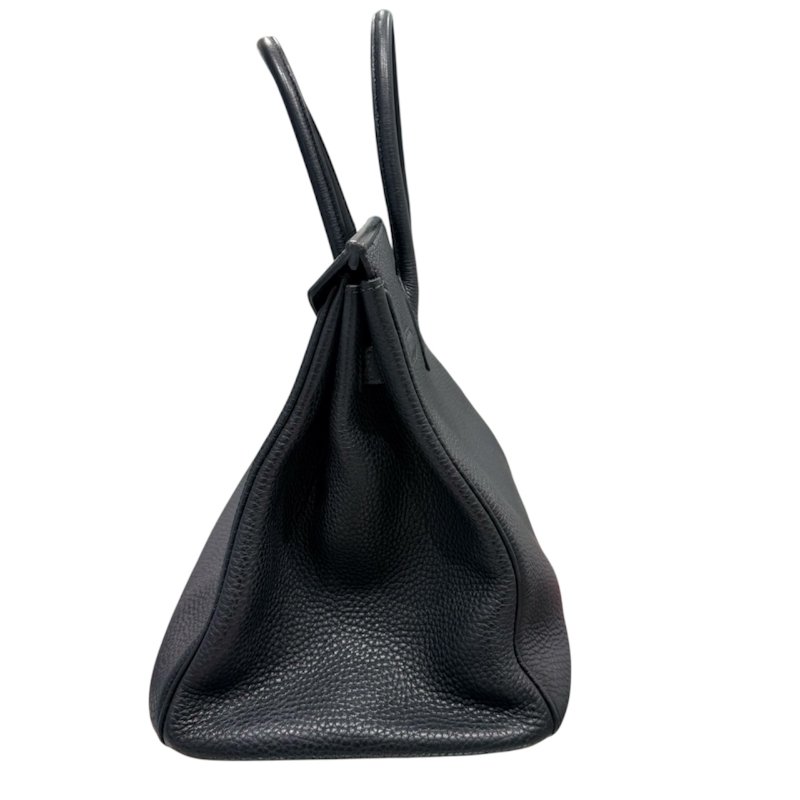 HERMES 愛馬仕 BIRKIN 35 柏金包  TOGO皮革 黑色 銀扣-3