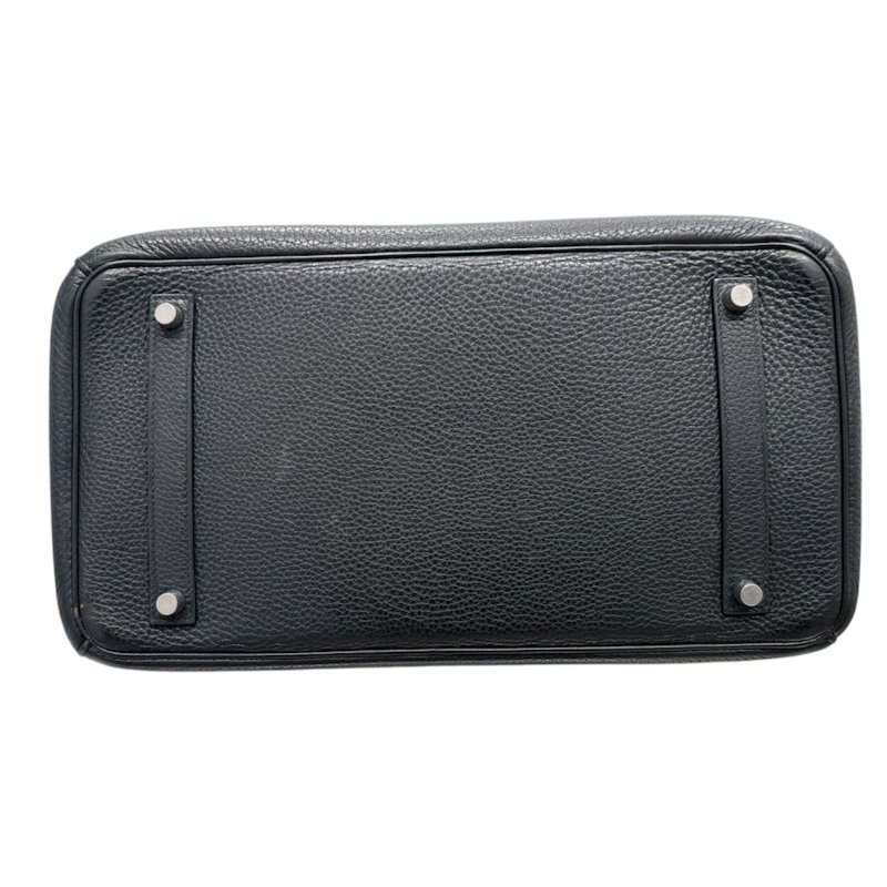 HERMES 愛馬仕 BIRKIN 35 柏金包  TOGO皮革 黑色 銀扣-8