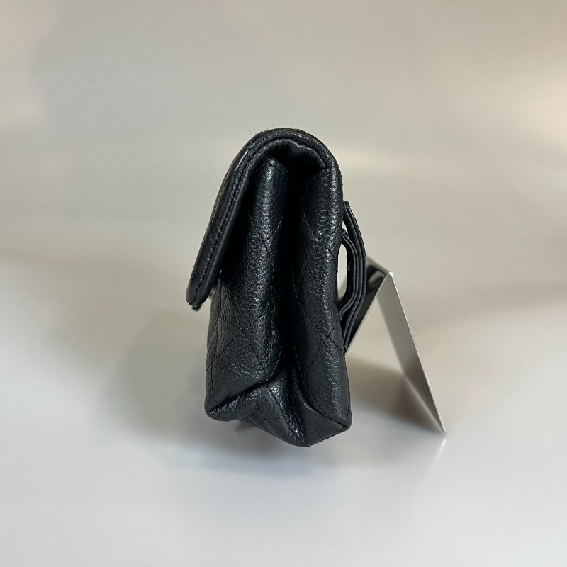 CHANEL 櫃姐腰包荔枝黑-4