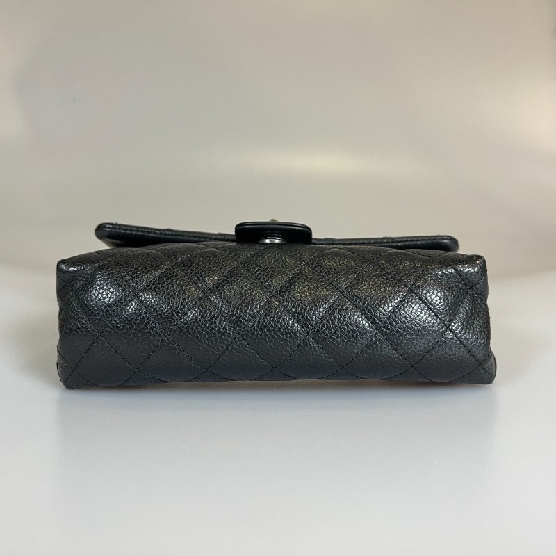 CHANEL 櫃姐腰包荔枝黑-5