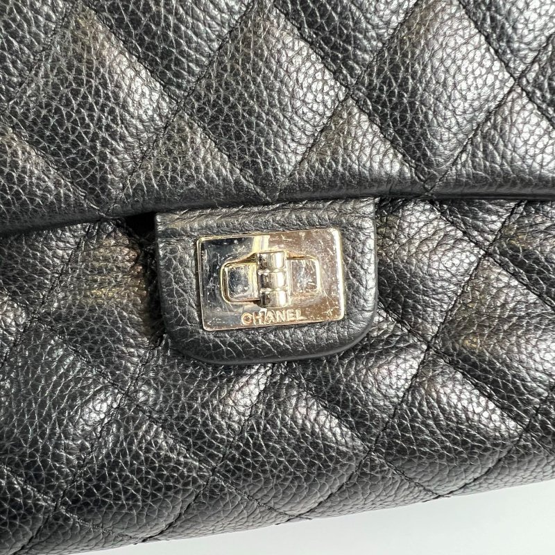 CHANEL 櫃姐腰包荔枝黑-8