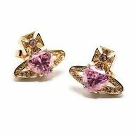 Vivienne Westwood Ariella 星球標誌愛心水晶穿針