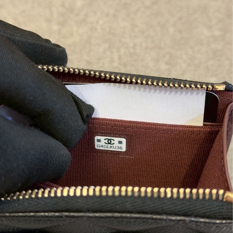 香奈兒L型拉鍊錢包-6