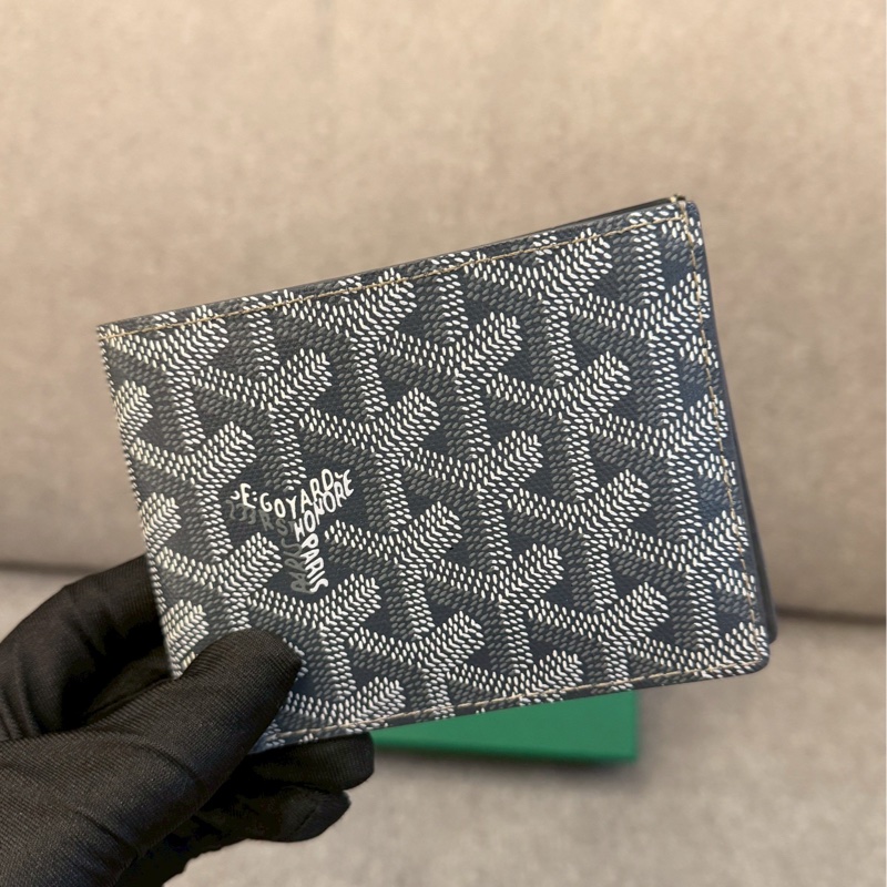 GOYARD灰色八卡短夾-1