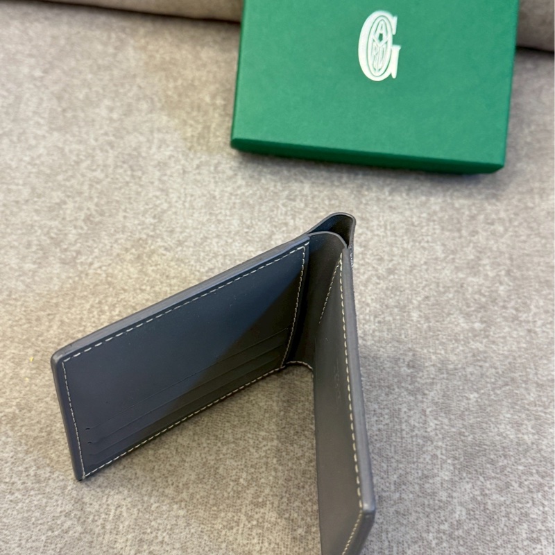 GOYARD灰色八卡短夾-7