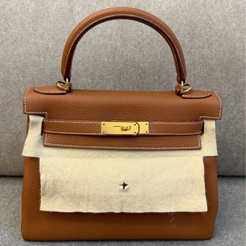 愛馬仕Kelly28金棕togo-1