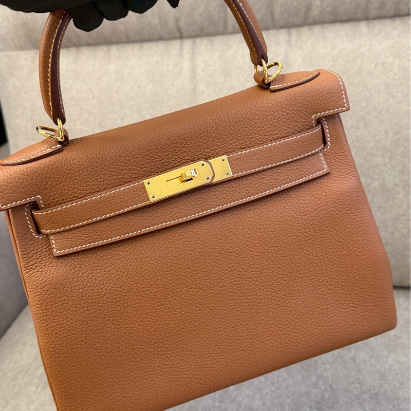 愛馬仕Kelly28金棕togo-2