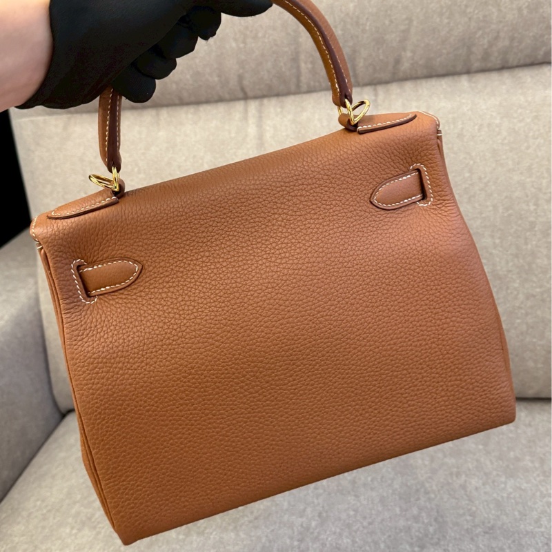 愛馬仕Kelly28金棕togo-3