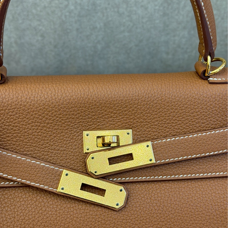 愛馬仕Kelly28金棕togo-8