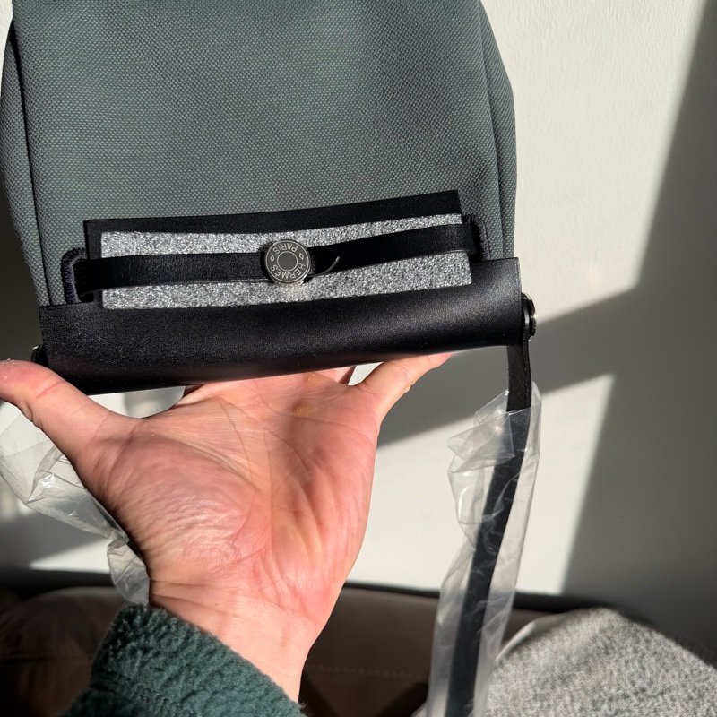 愛馬仕 mini Herbag/ Hermes Herbag Zip 20 Bag - vert mangrove w/ silver hardware 2025 墨綠 銀扣-40