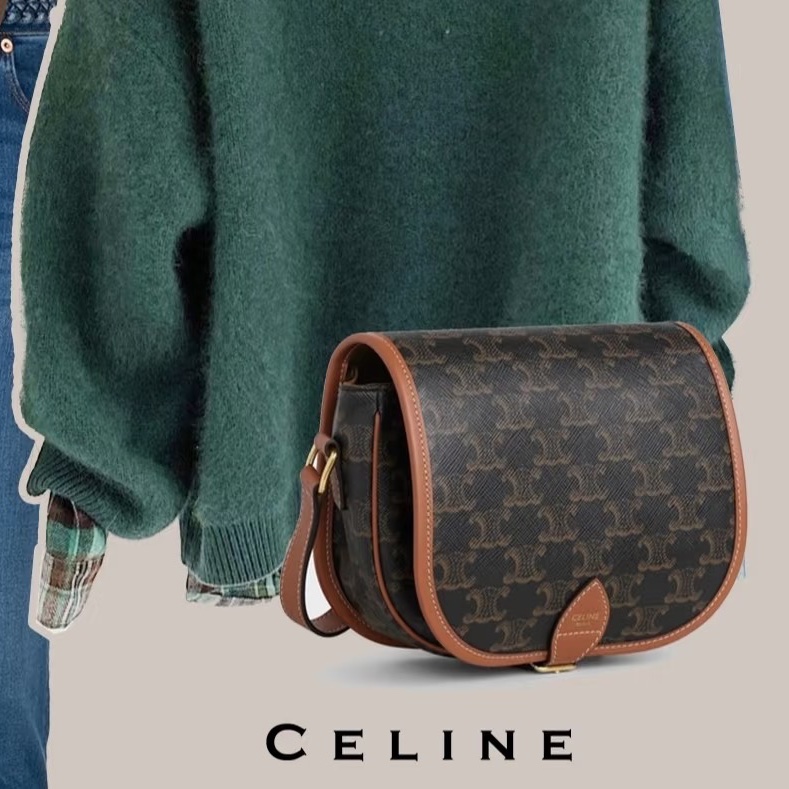 CELINE #凱旋門馬鞍包🎰🎰-6