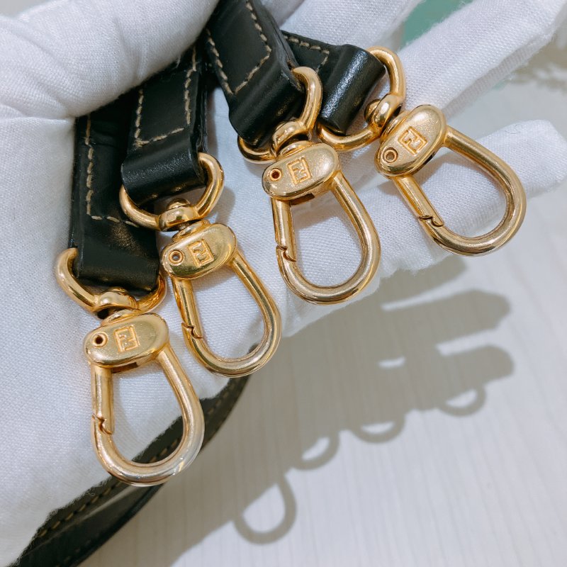 TK1980 芬廸 背包吧/肩背包/斜背包/多功能/王吉娜古董 Vintage PVC Pecan Backpack Canvas Brown #No Number-15