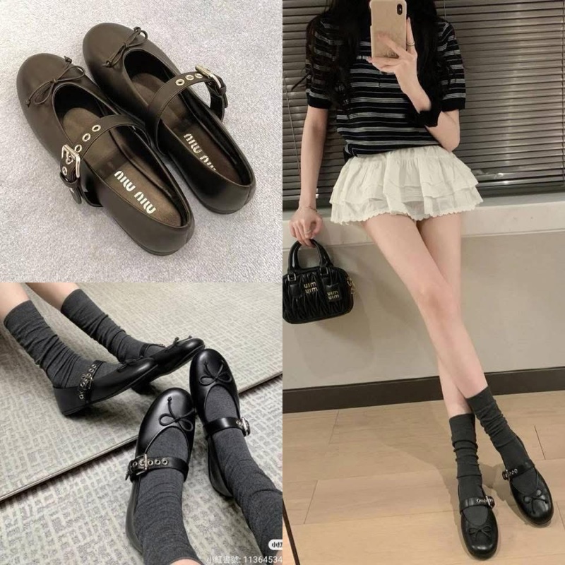 售9新miu Miu 娃娃鞋😆🥳-0