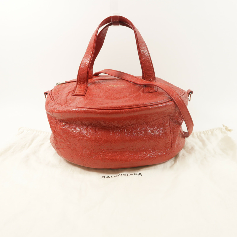 BALENCIAGA 牛皮皮革Air Hobo銀扣手挽肩背兩用袋-9