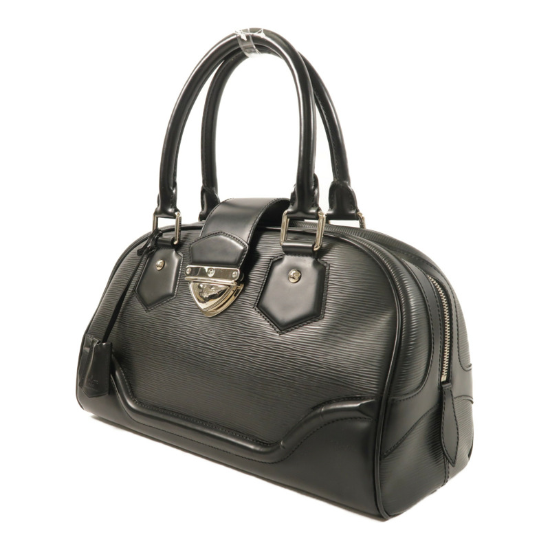 LOUIS VUITTON Epi Bowling Montaigne GM銀扣手挽袋-2