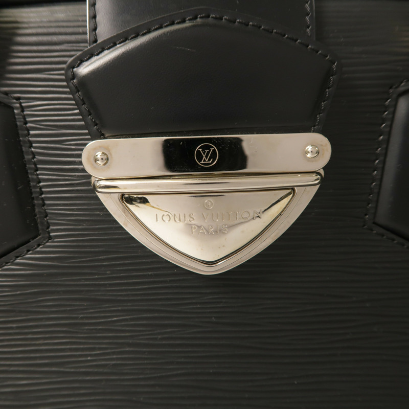 LOUIS VUITTON Epi Bowling Montaigne GM銀扣手挽袋-9