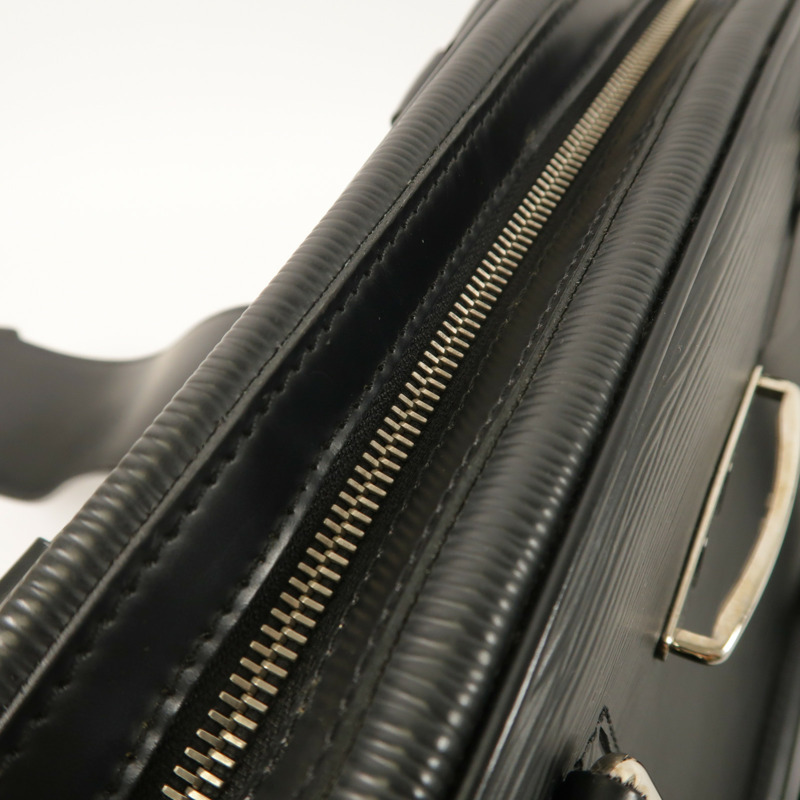 LOUIS VUITTON Epi Bowling Montaigne GM銀扣手挽袋-16