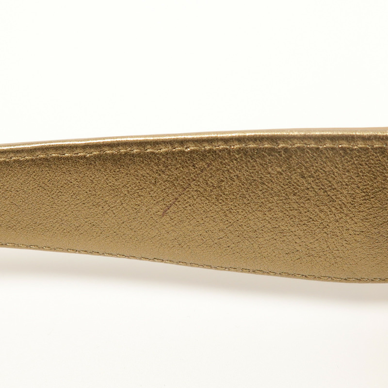 CHANEL 羊皮皮革Drawstring Bag金扣肩背袋-16