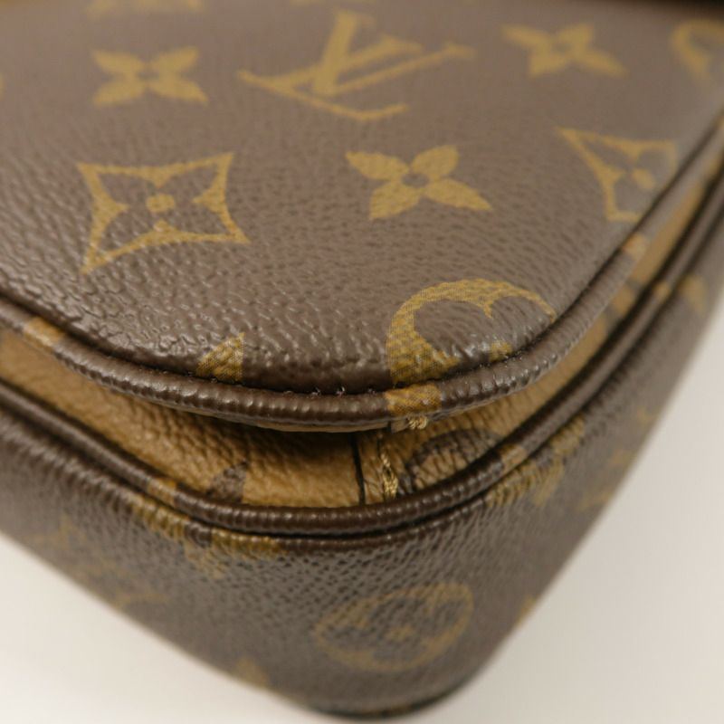 LOUIS VUITTON Monogram Reverse Pochette Metis金扣手挽肩背兩用袋-10