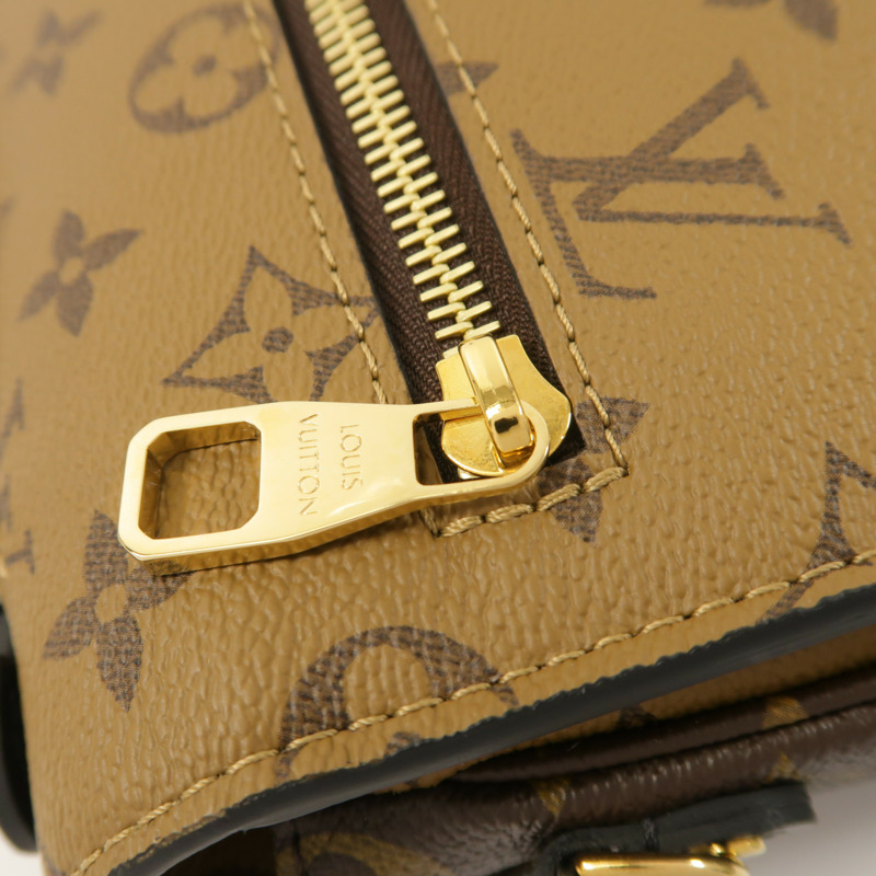 LOUIS VUITTON Monogram Reverse Pochette Metis金扣手挽肩背兩用袋-15