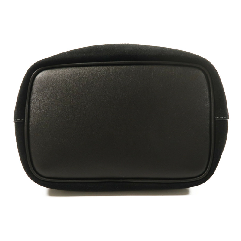 COACH 麂皮皮革/牛皮皮革Rowan Bucket Bag With Cherry Charm銀扣手挽肩背兩用袋-3