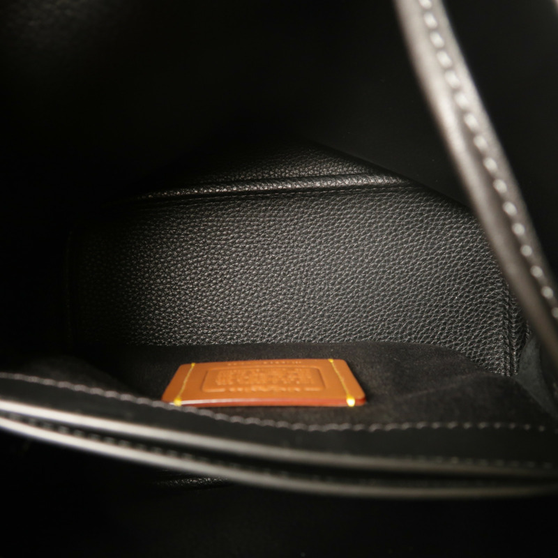 COACH 麂皮皮革/牛皮皮革Rowan Bucket Bag With Cherry Charm銀扣手挽肩背兩用袋-5