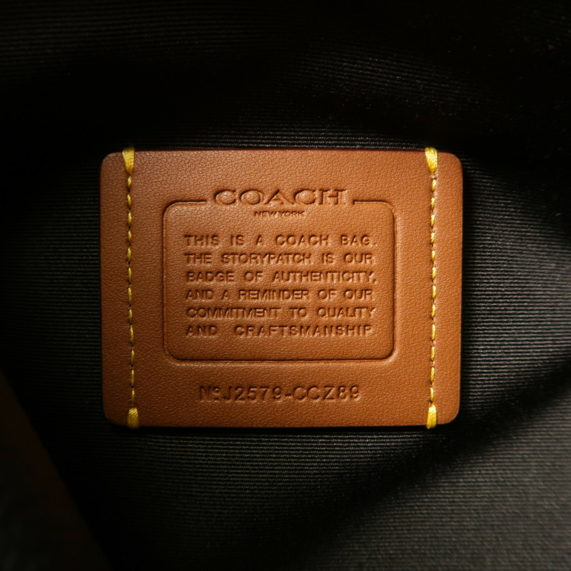 COACH 麂皮皮革/牛皮皮革Rowan Bucket Bag With Cherry Charm銀扣手挽肩背兩用袋-6