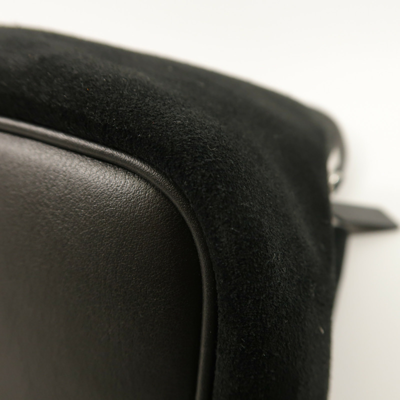 COACH 麂皮皮革/牛皮皮革Rowan Bucket Bag With Cherry Charm銀扣手挽肩背兩用袋-10