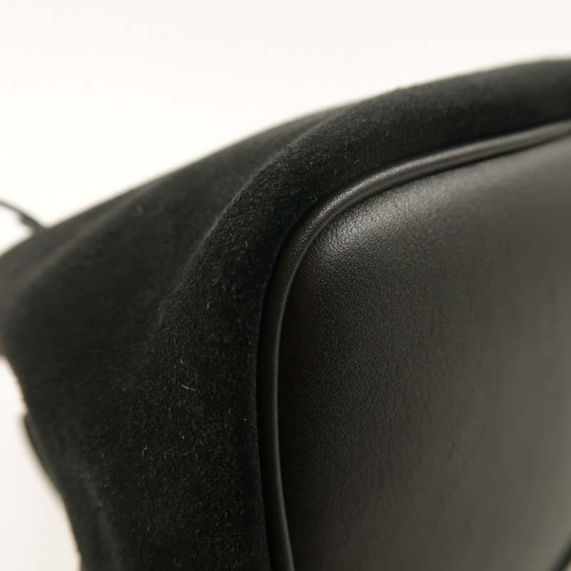 COACH 麂皮皮革/牛皮皮革Rowan Bucket Bag With Cherry Charm銀扣手挽肩背兩用袋-13