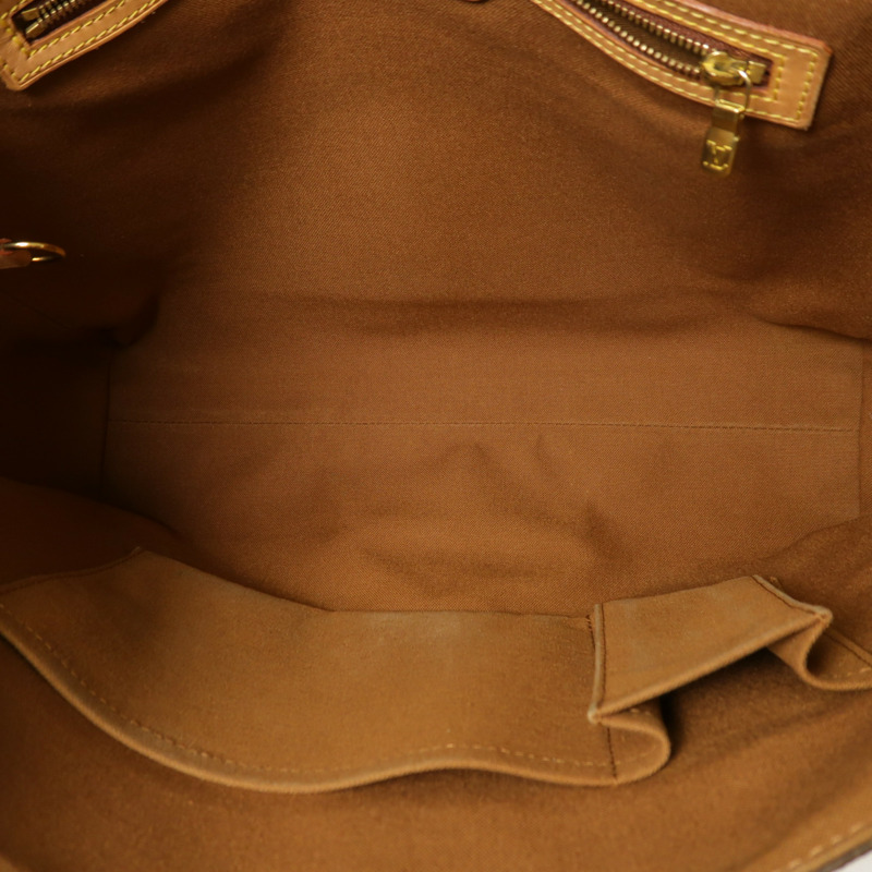 LOUIS VUITTON Monogram Abbesses金扣肩背袋棕色-4