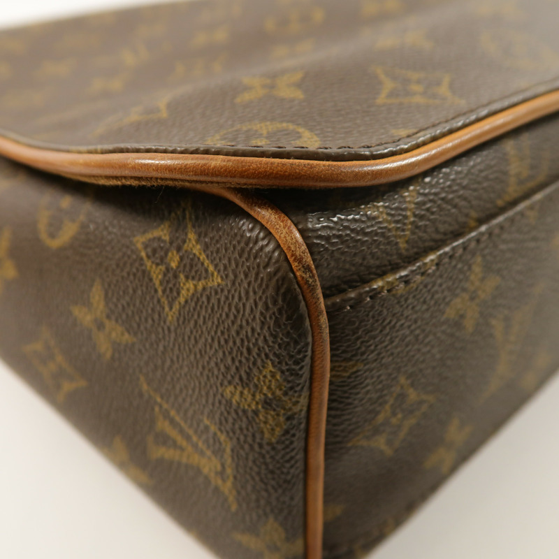 LOUIS VUITTON Monogram Abbesses金扣肩背袋棕色-9