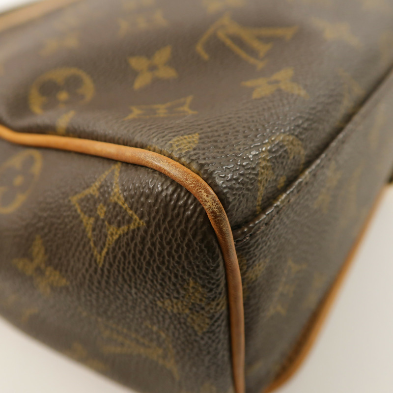 LOUIS VUITTON Monogram Abbesses金扣肩背袋棕色-11