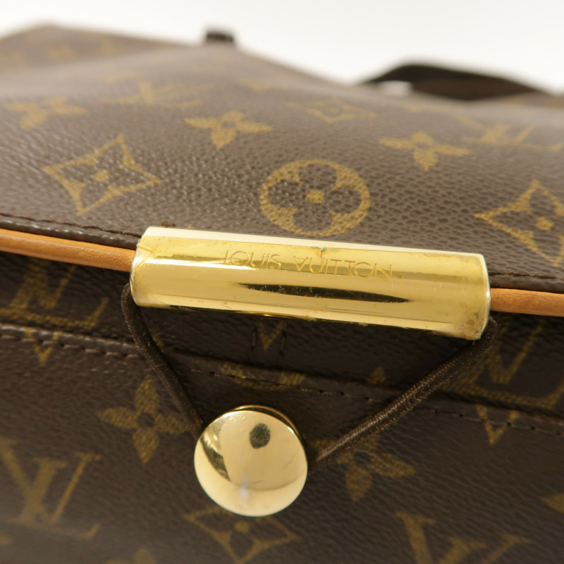 LOUIS VUITTON Monogram Abbesses金扣肩背袋棕色-14