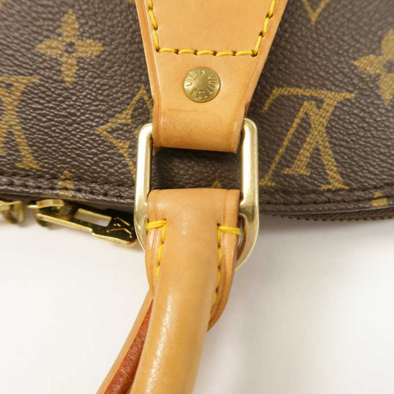 LOUIS VUITTON Monogram Alma PM金扣手挽袋棕色-13