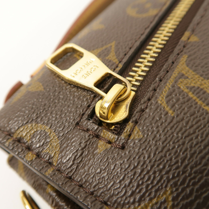 LOUIS VUITTON Monogram Pochette Metis金扣手挽肩背兩用袋棕色-18