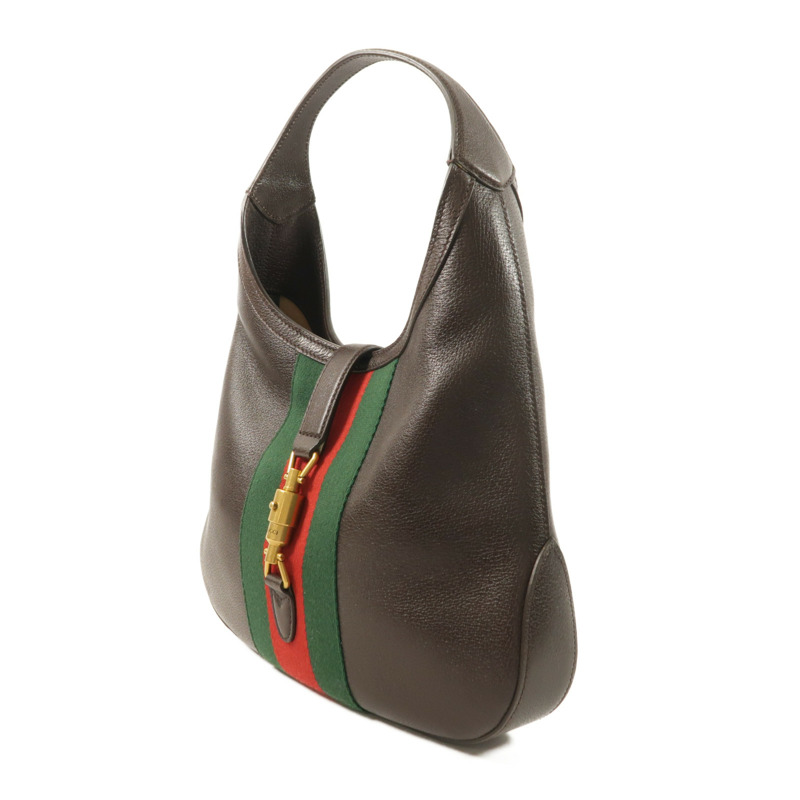 GUCCI 牛皮皮革Jackie Medium金扣肩背袋-2