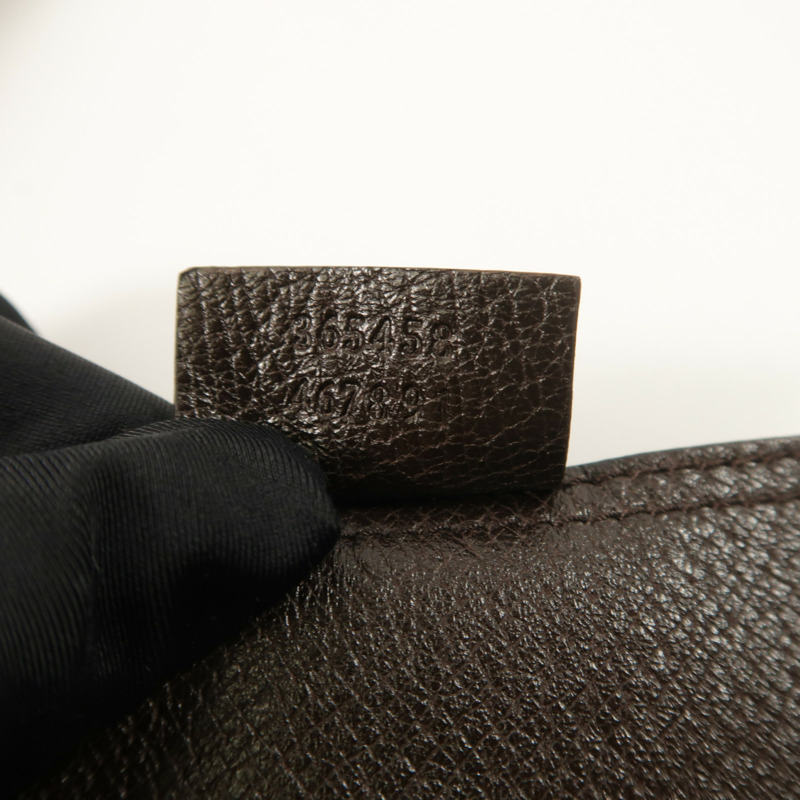 GUCCI 牛皮皮革Jackie Medium金扣肩背袋-6