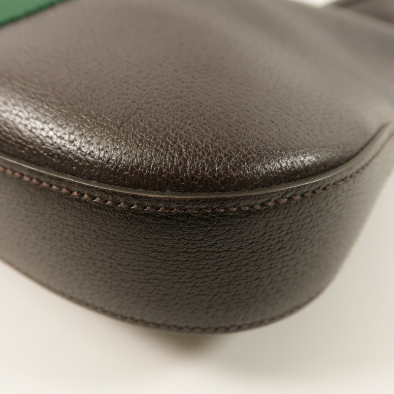 GUCCI 牛皮皮革Jackie Medium金扣肩背袋-10