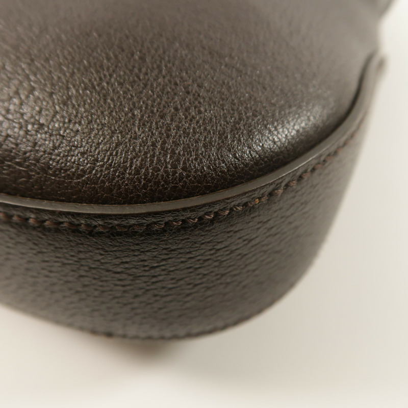 GUCCI 牛皮皮革Jackie Medium金扣肩背袋-12