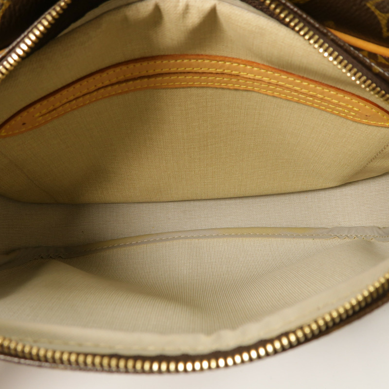 LOUIS VUITTON Monogram Reporter PM金扣肩背袋棕色-5